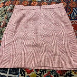 J.Crew tweed lavender/pink knee skirt